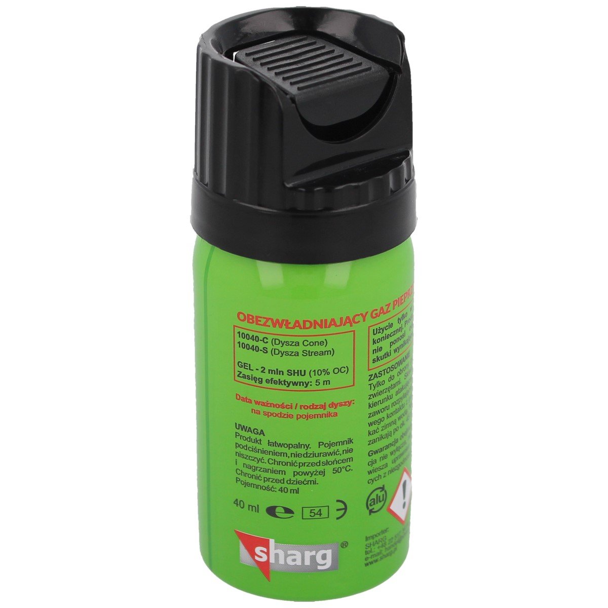 Bombe-lacrymogène-Sharg-Defence-Green-Gel-poivre-40-ml-(10040-C)