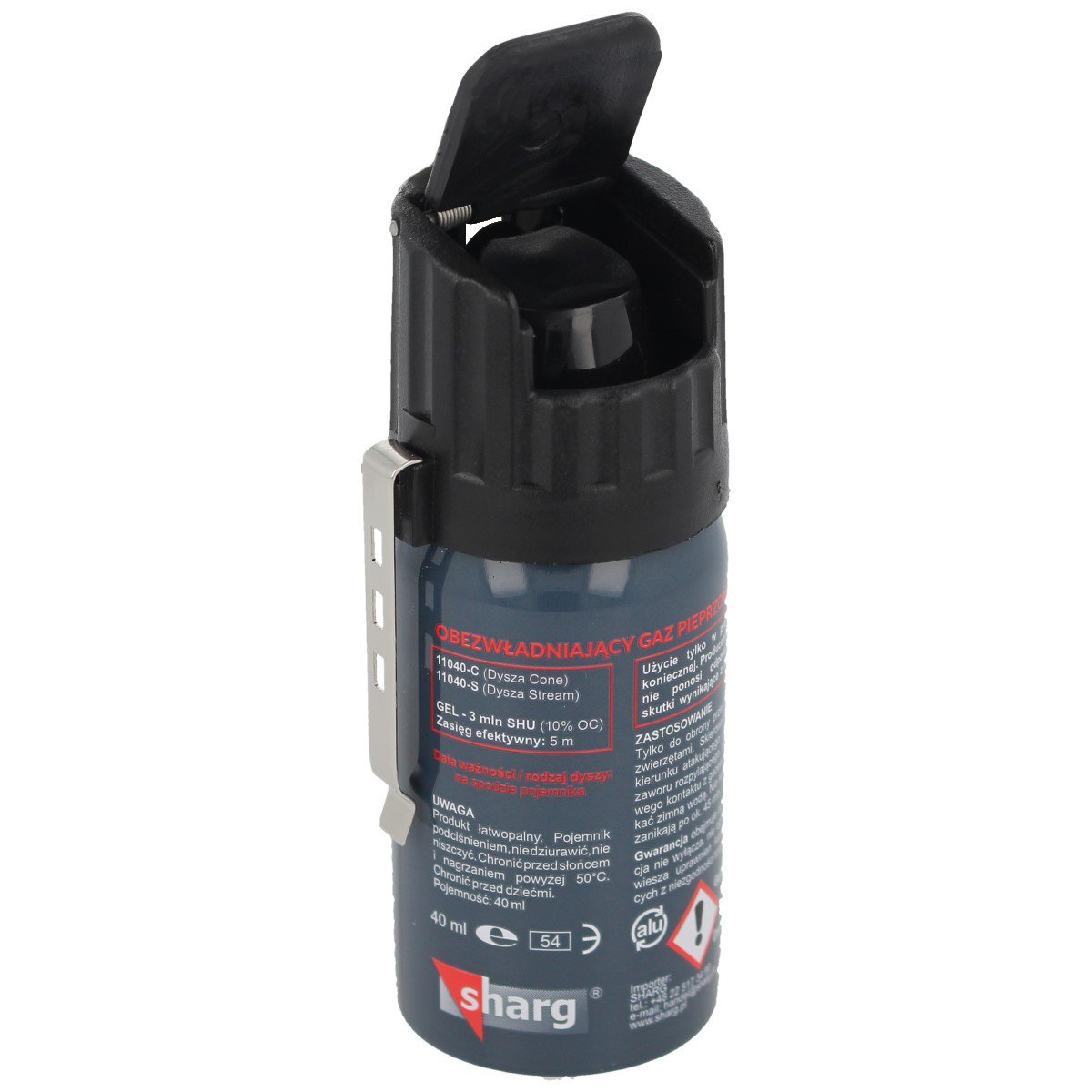 Bombe-lacrymogène-Sharg-Graphite-Gel-40 ml-(11040-C)