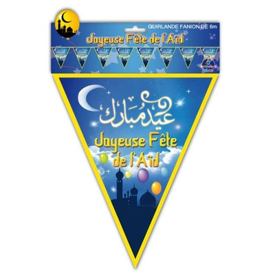Guirlande fanion fête de l'aïd