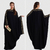 Abaya noire strass dos face