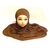 Hijab bonnet marron
