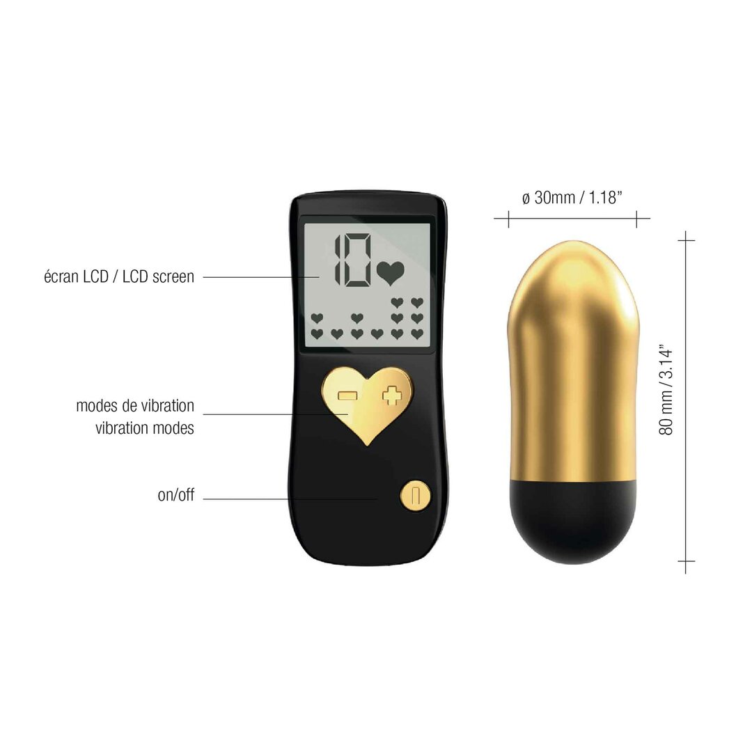 Œuf Vibrant Télécommandé - Godemichet à Distance Pour Couple - 20 Vitesses | Sextoy Neuf En Résine ABS
