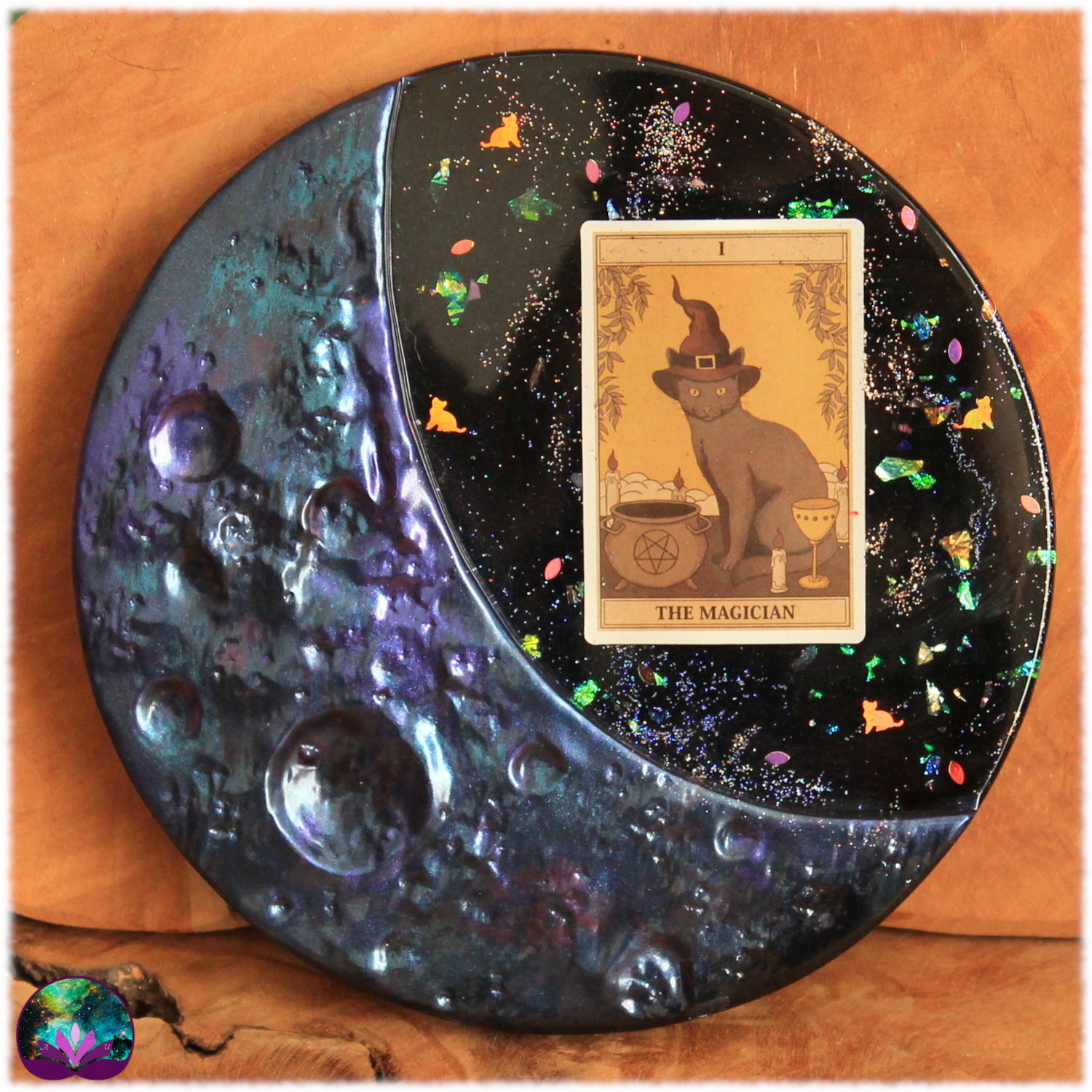 Cadre Mysticisme de la lune violet arcane du magicien 2