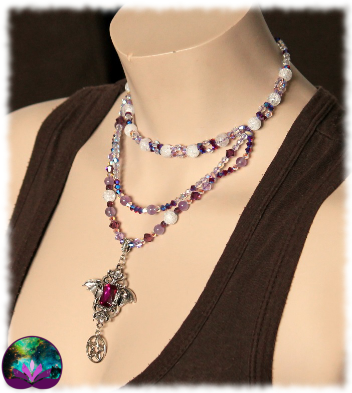 Collier purple witch en améthyste 4