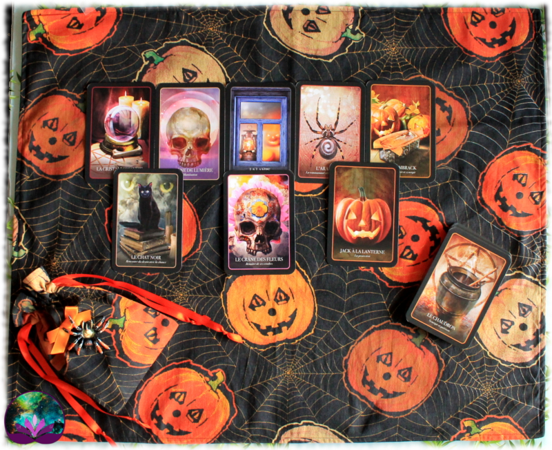 tapis de carte citrouille halloween 3