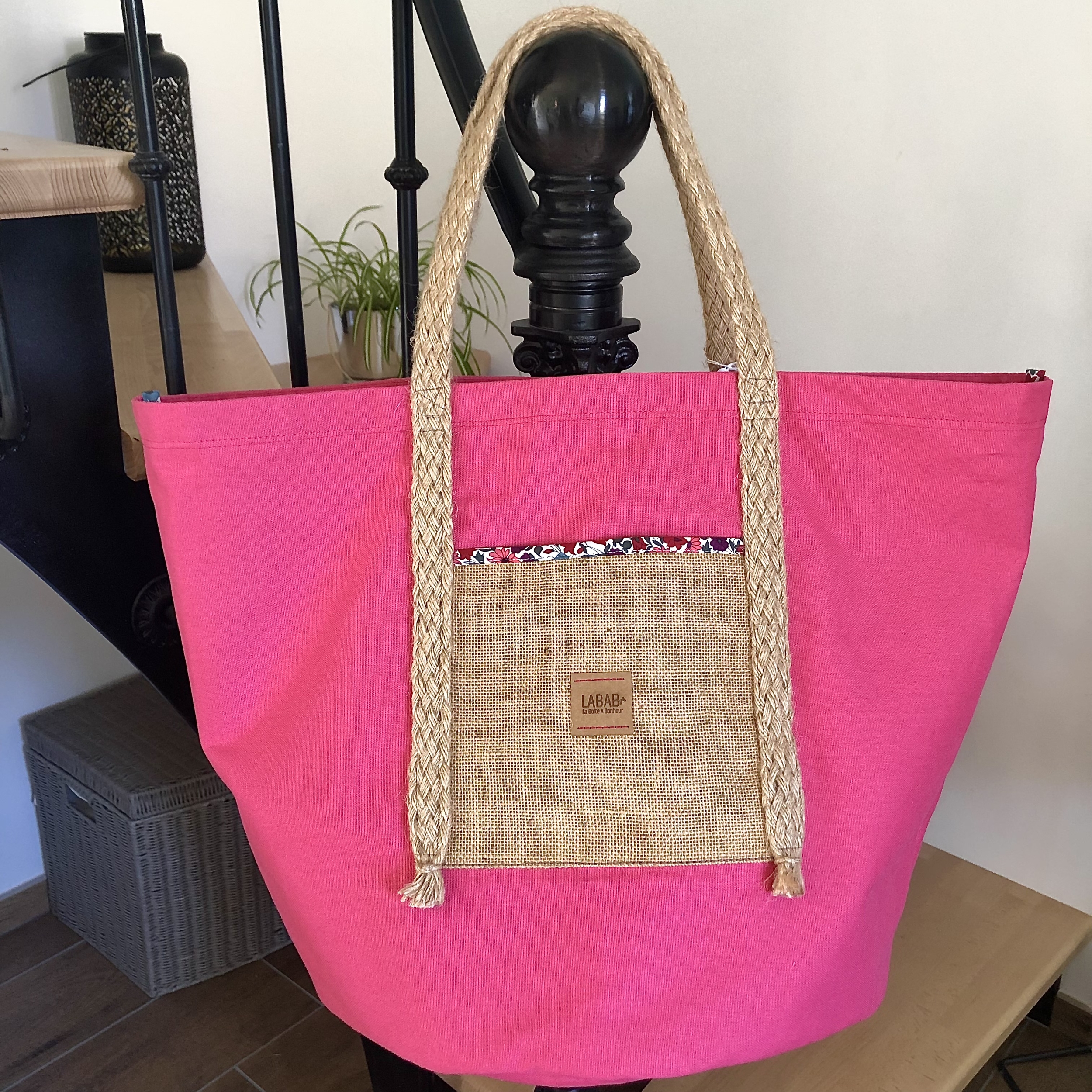 Maxi sac de plage étanche Pink Playa