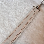 bandoulière sagle coton sable et lanière cuir sable cousue en rouille comme le velours de la banane