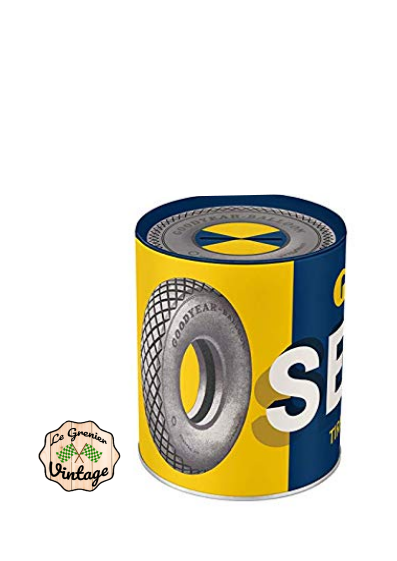 boite tirelire métal goodyear hermétique