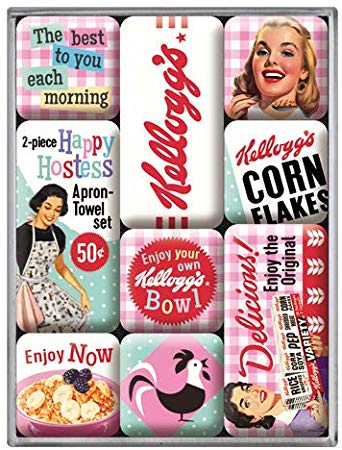 magnets kelloggs frigo vintage collection rétro publicité