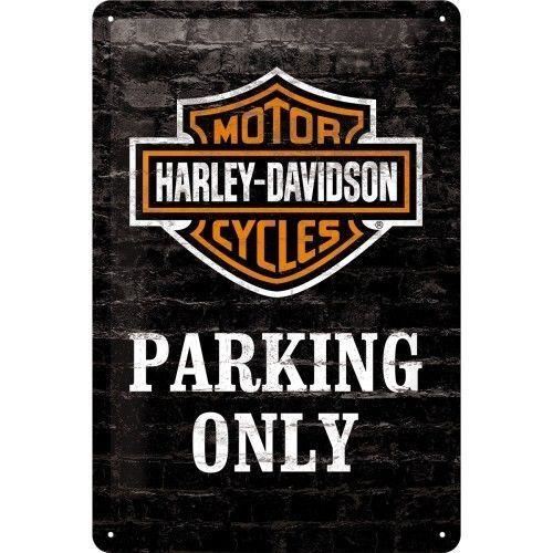 Plaque Harley parking only 20 x 30