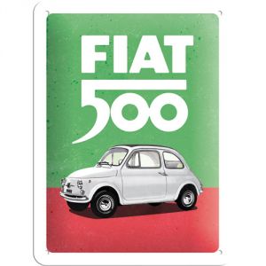 Plaque métal Fiat 500 15 x 20