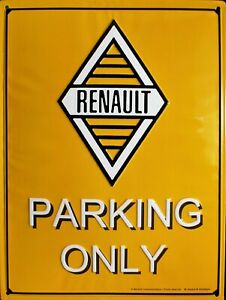Plaque Renault Parking 20x30