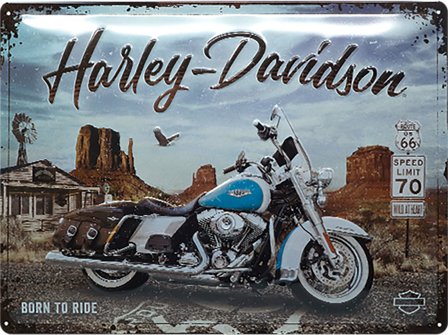 Plaque Harley 20x15
