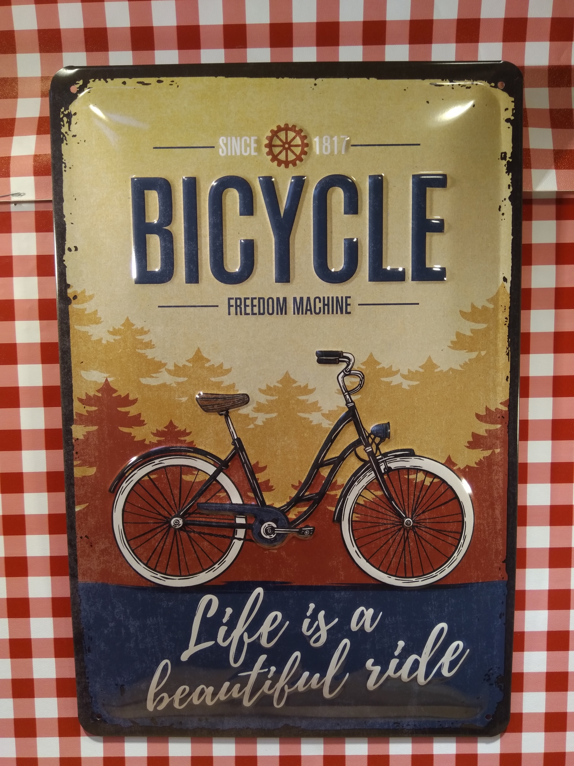 plaque déco bicycle