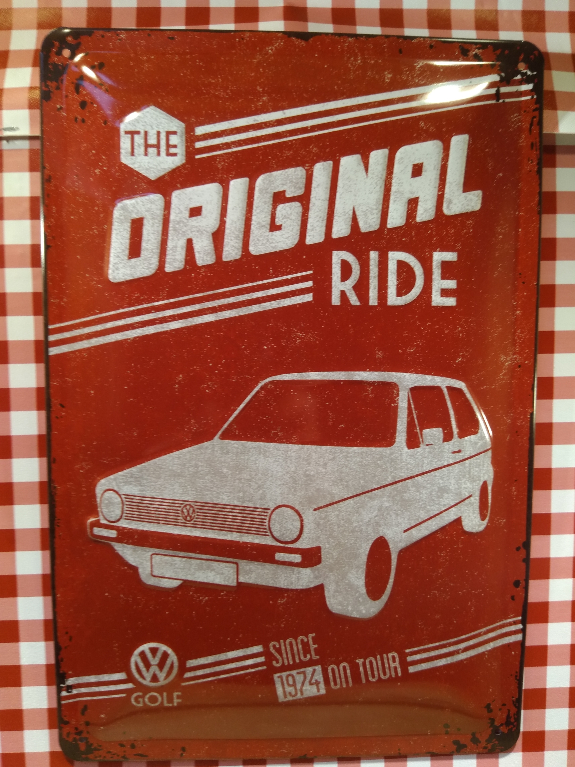 plaque déco volkswagen original ride