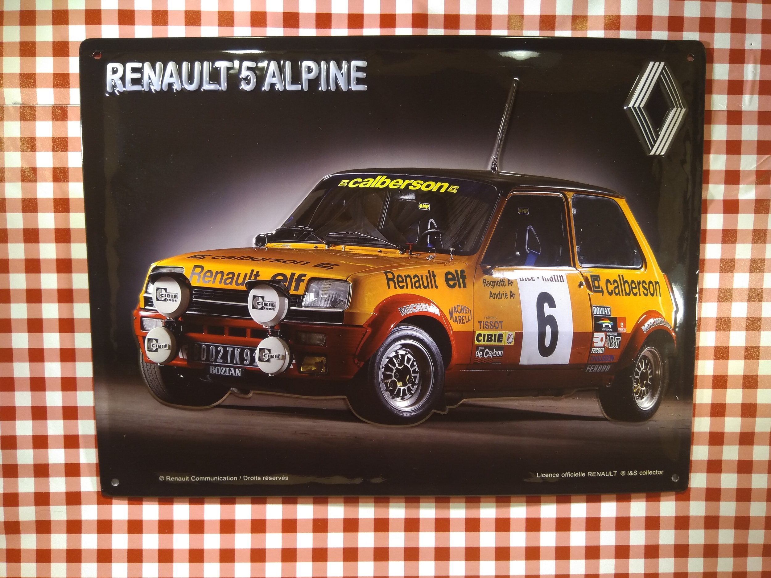 plaque renault 5 alpine