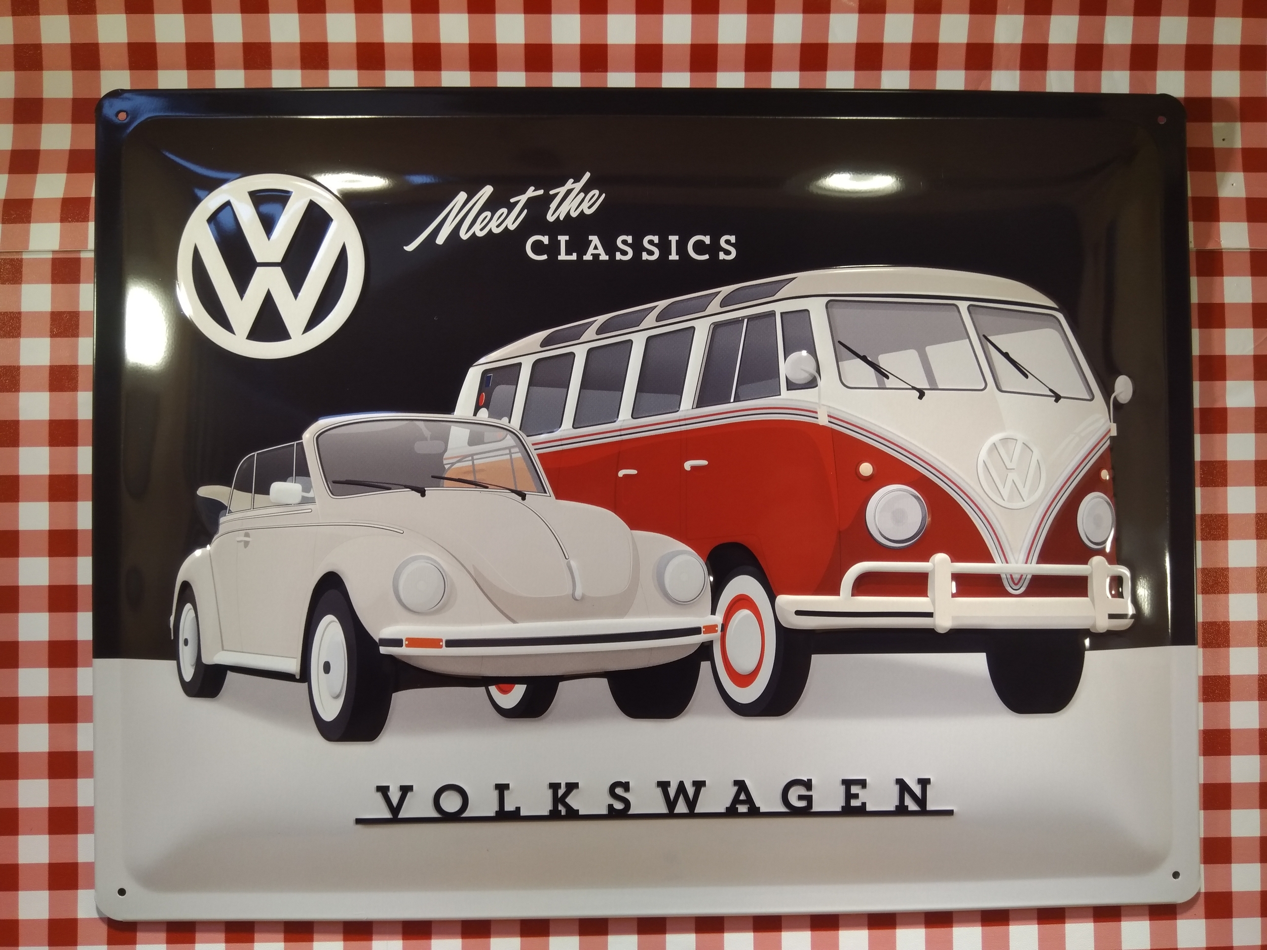 plaque métal volkswagen