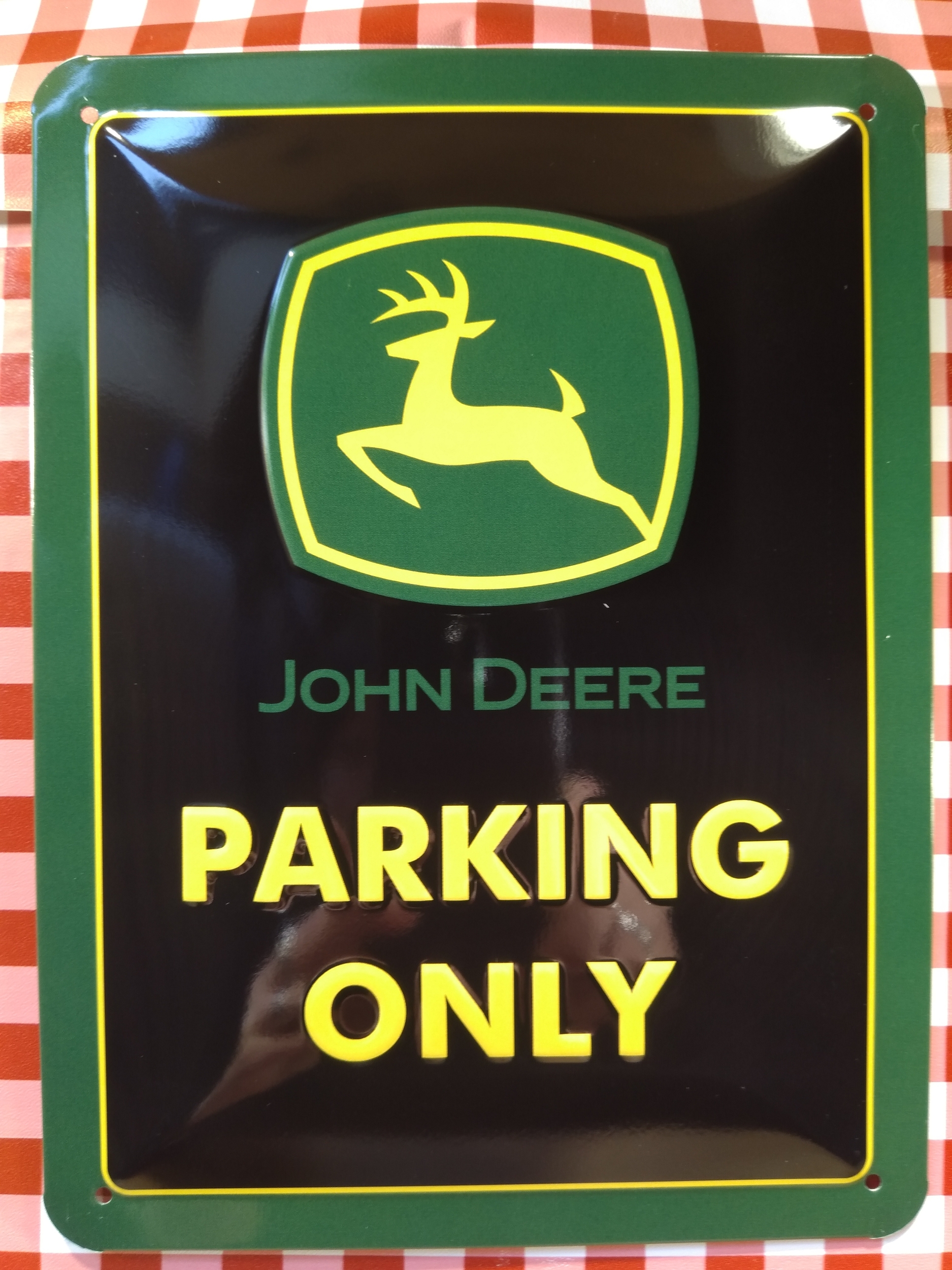 plaque publicitaire john deere