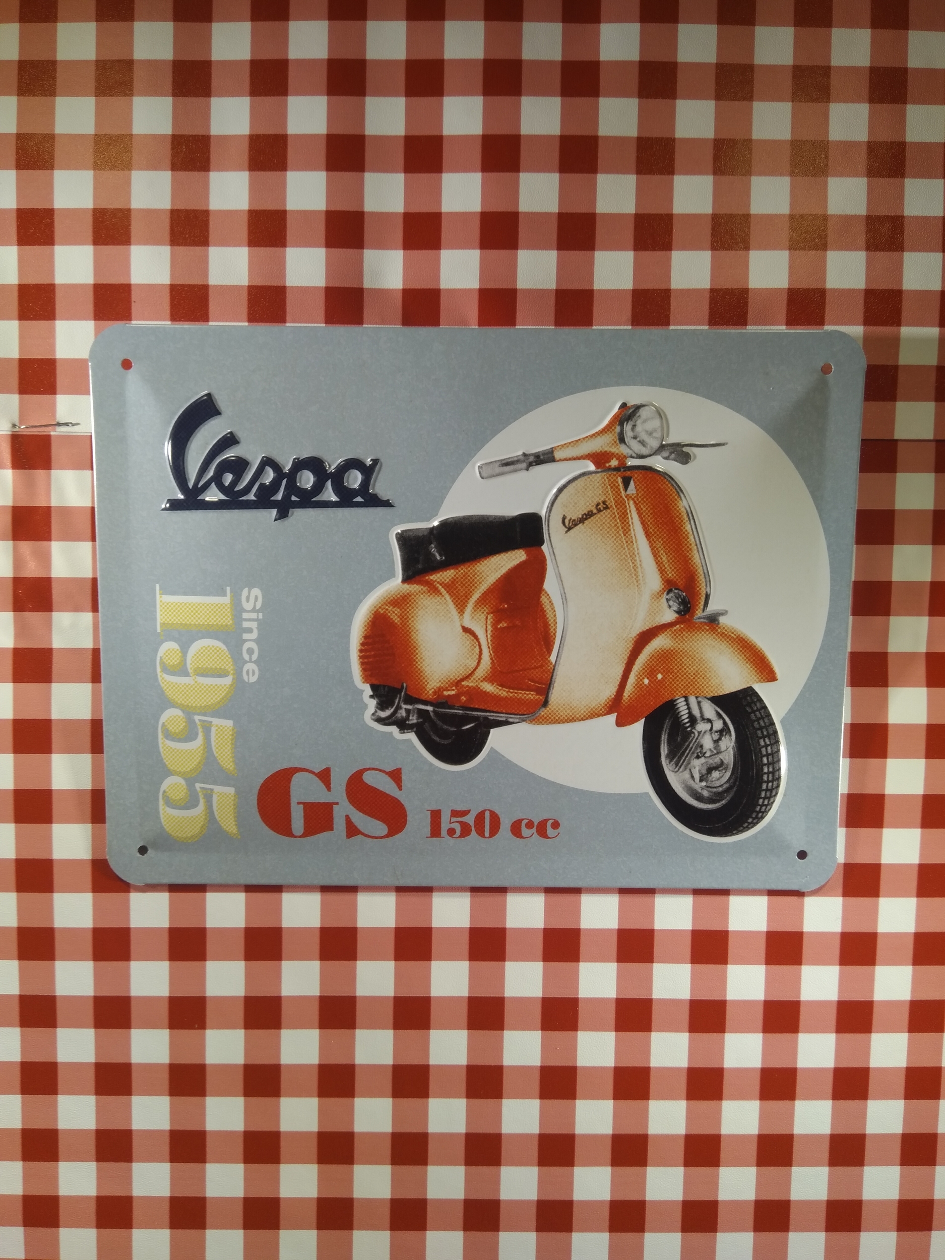 plaque déco vintage vespa