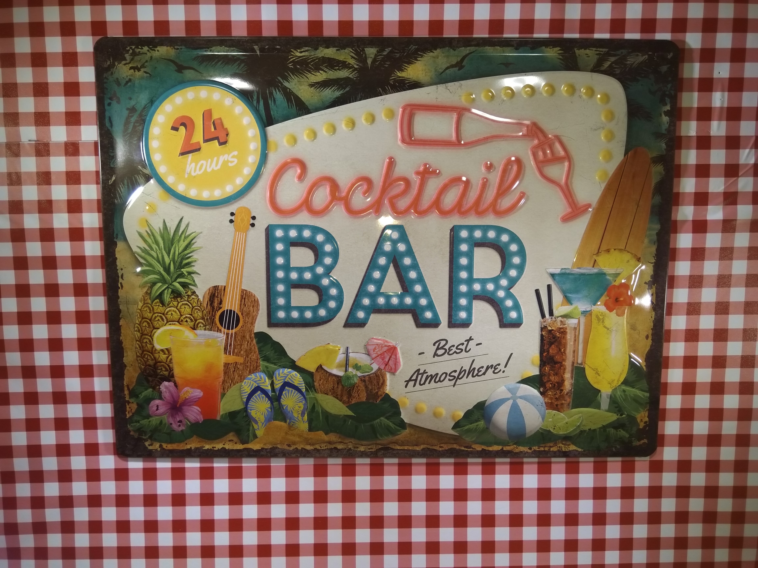 plaque déco bar cocktail