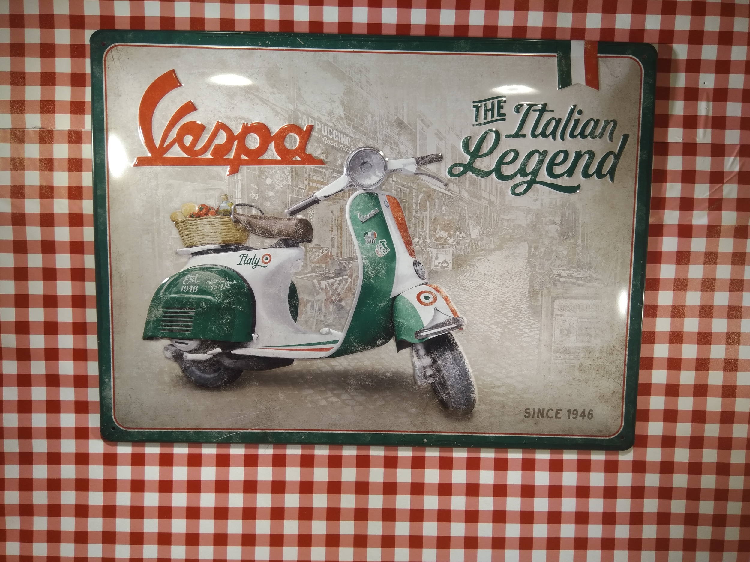 plaque déco vespa scooter