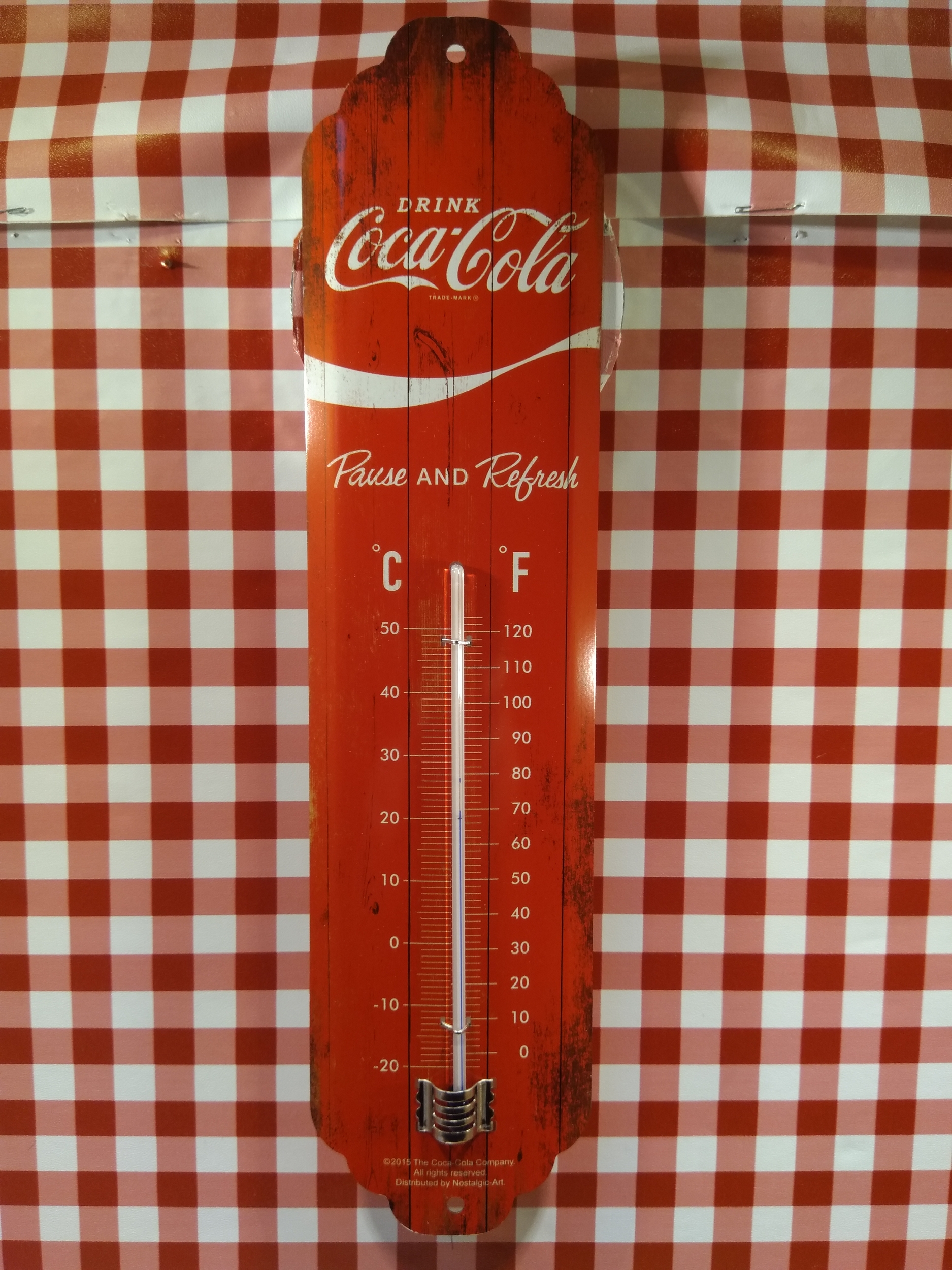 thermomètre déco publicitaire coca cola