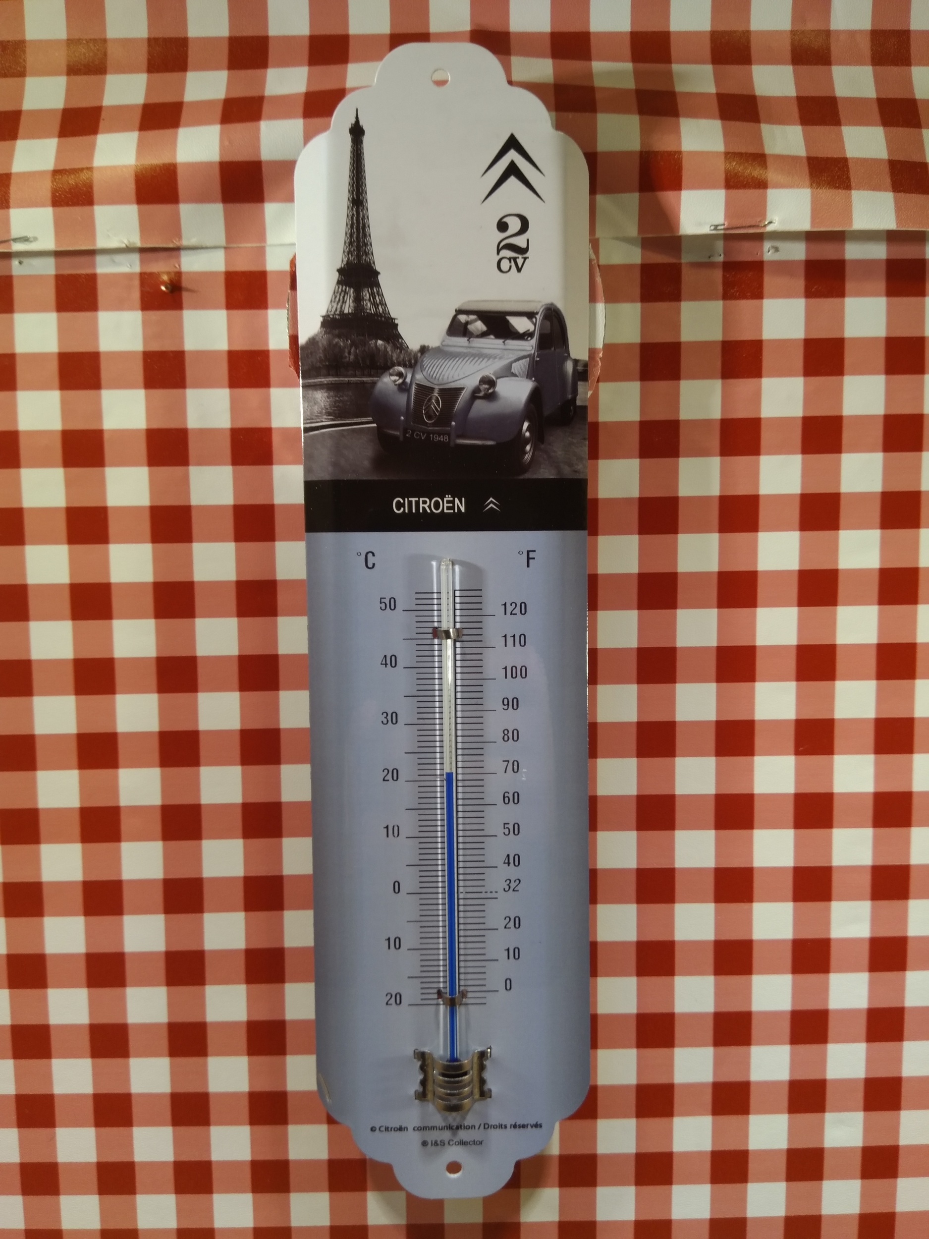thermomètre déco garage 2CV