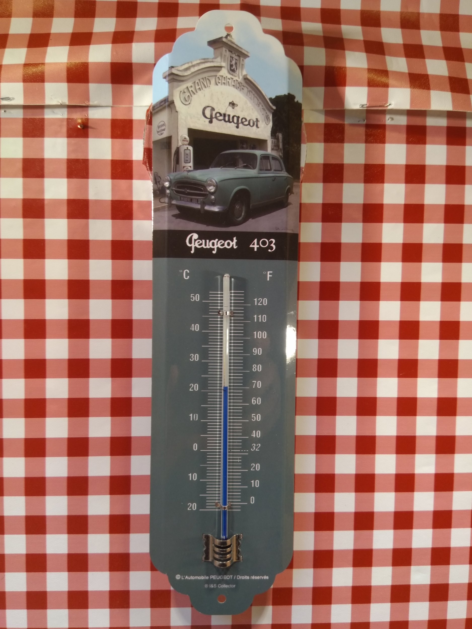 thermomètre déco garage peugeot 403