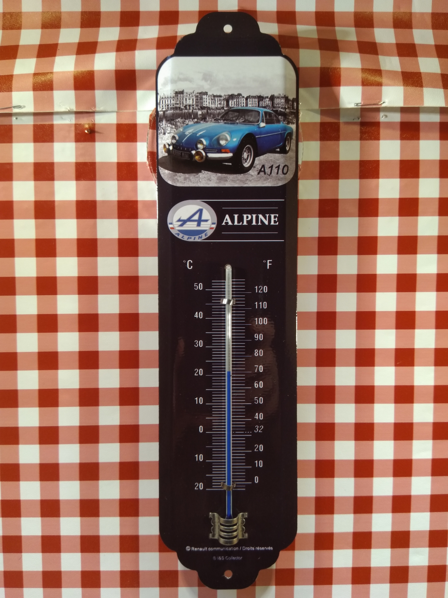 thermomètre métal déco alpine A110