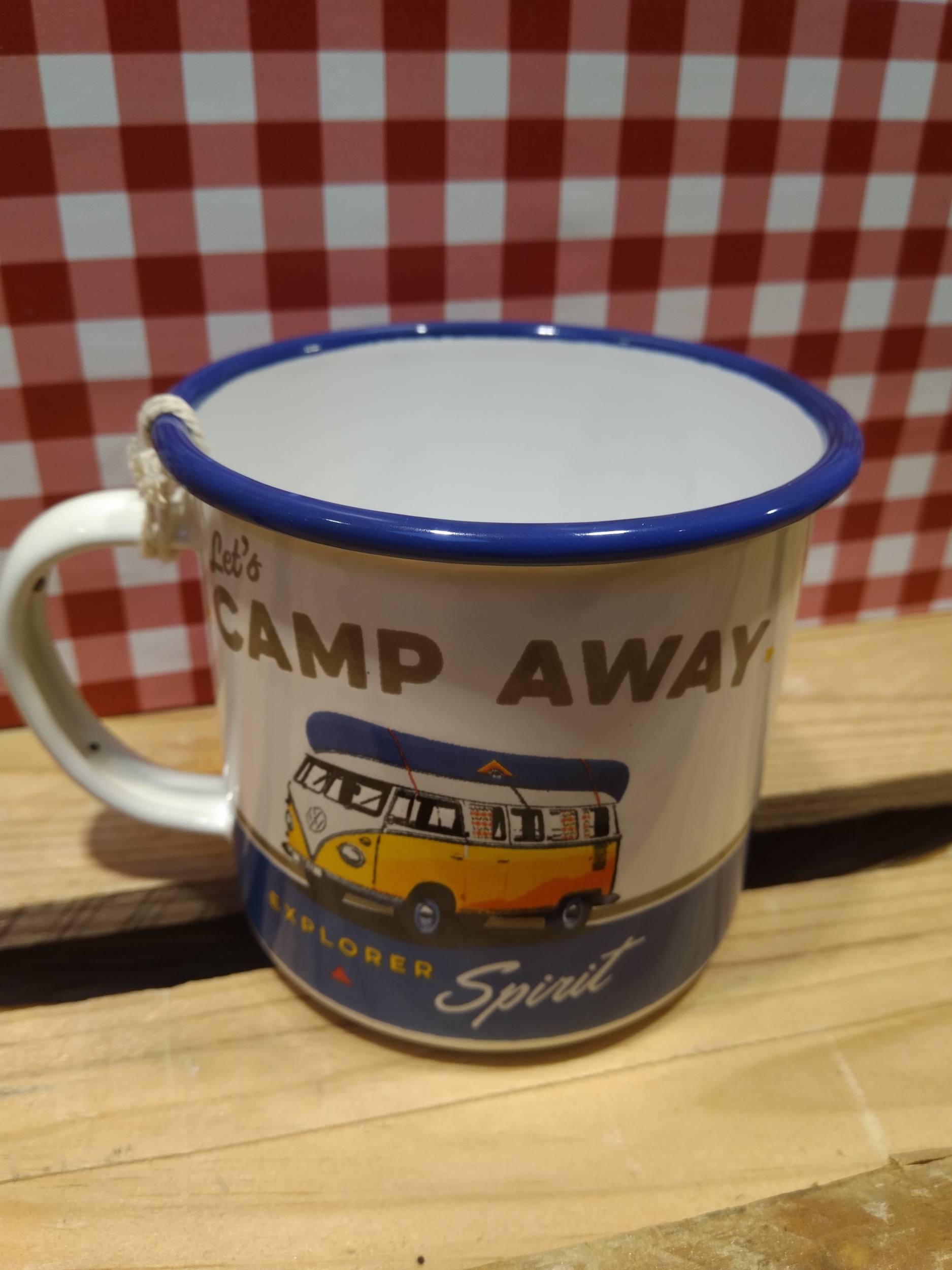 mug tasse émaillé combi camp away