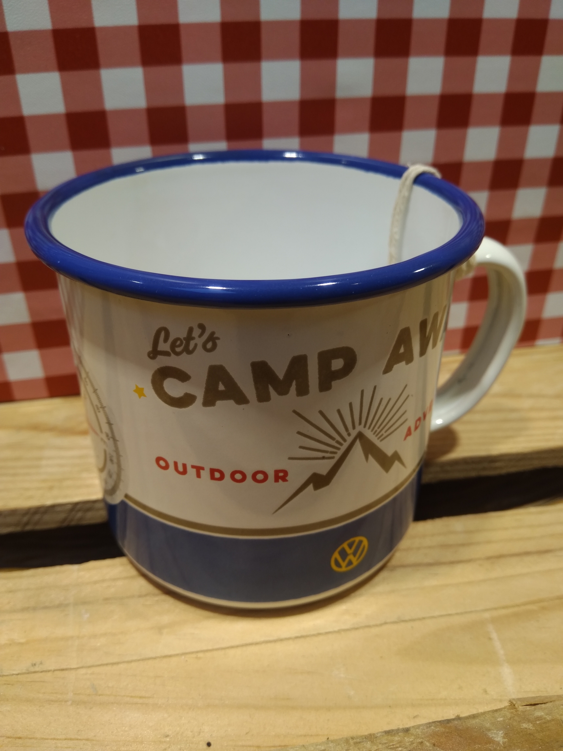 tasse mug émaillé volkswagen combi
