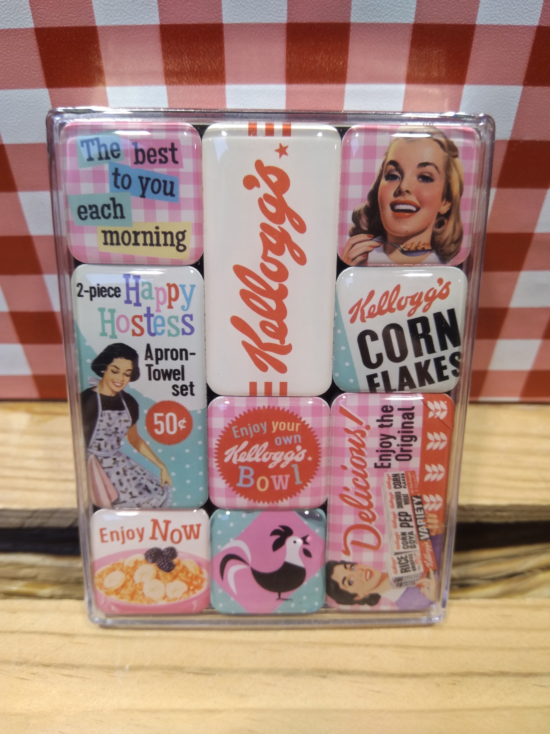 coffret magnets publicitaire kelloggs