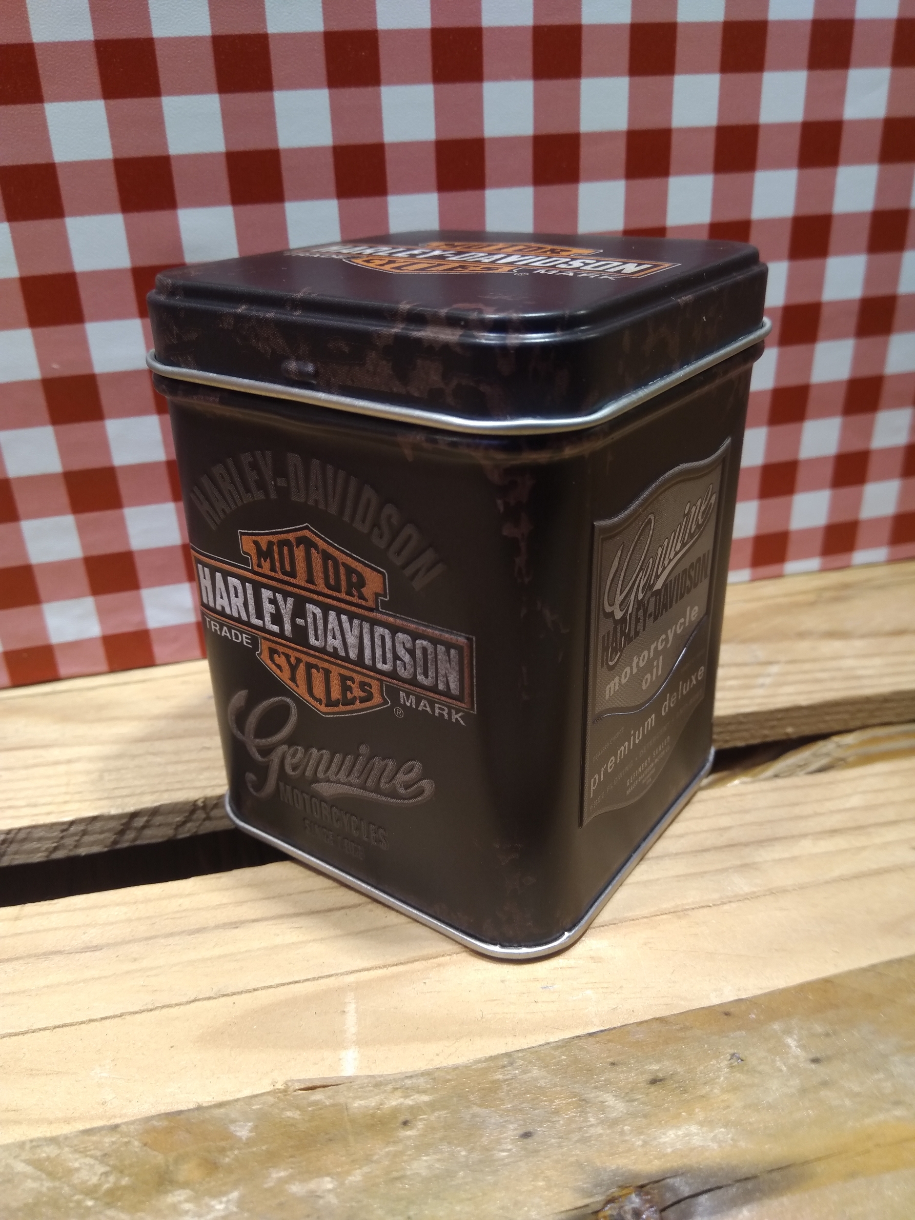 boite à thé déco harley davidson