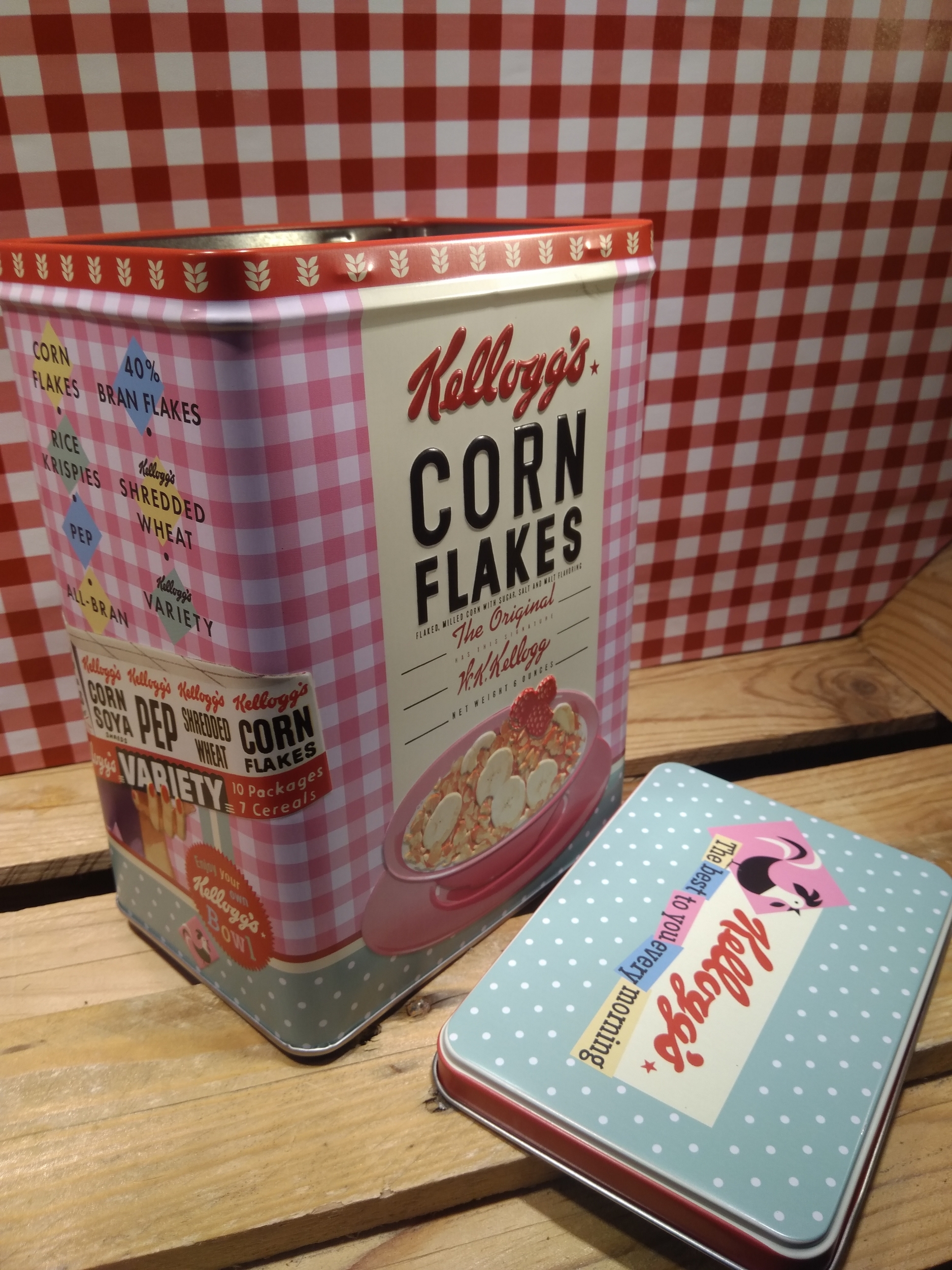 boite rétro vintage kelloggs