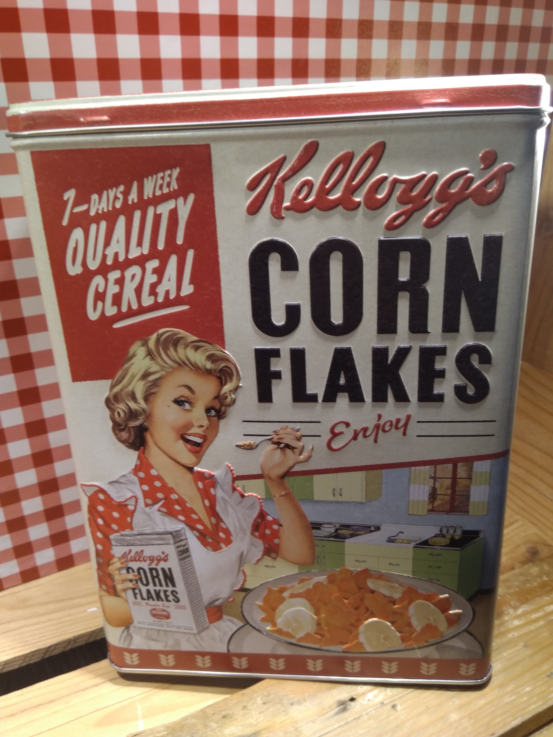 boite déco rétro vintage kelloggs