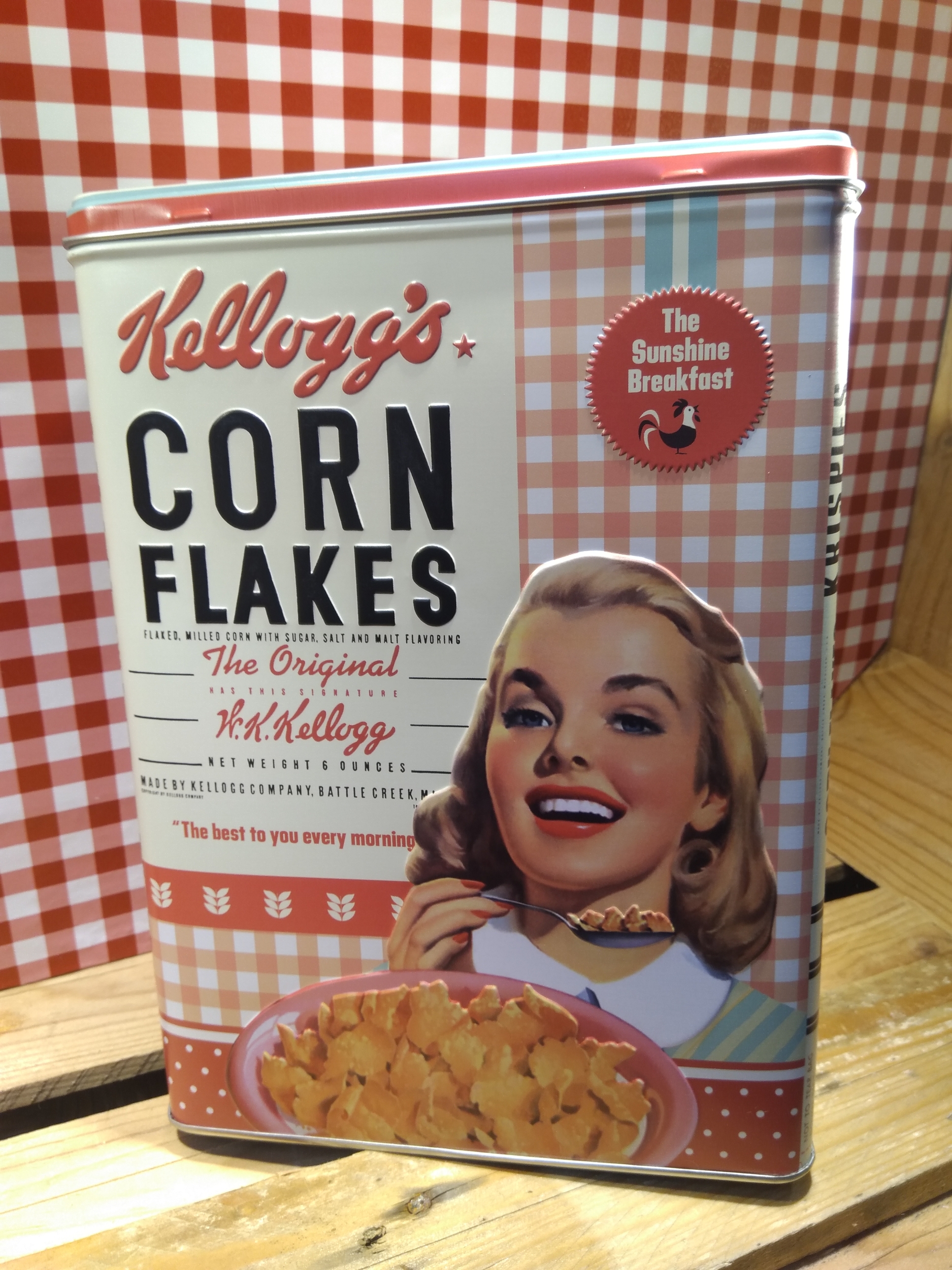 boite déco rétro vintage kelloggs