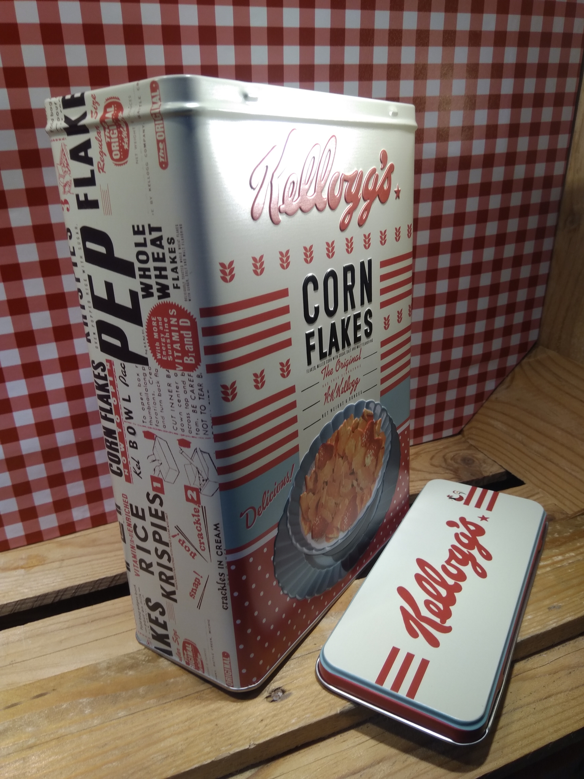 boite publicitaire rétro vintage kelloggs