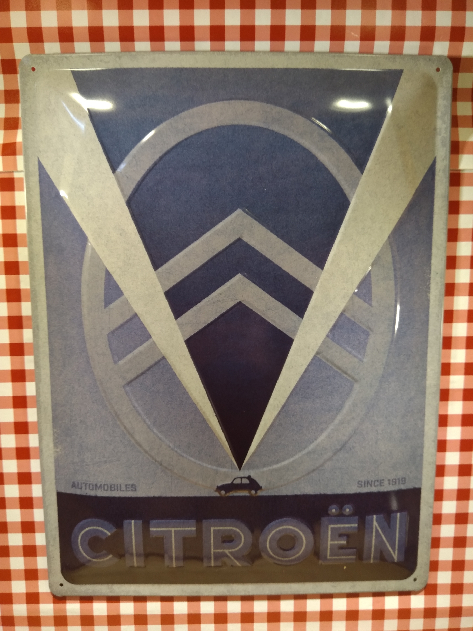 plaque métal publicitaire citroën