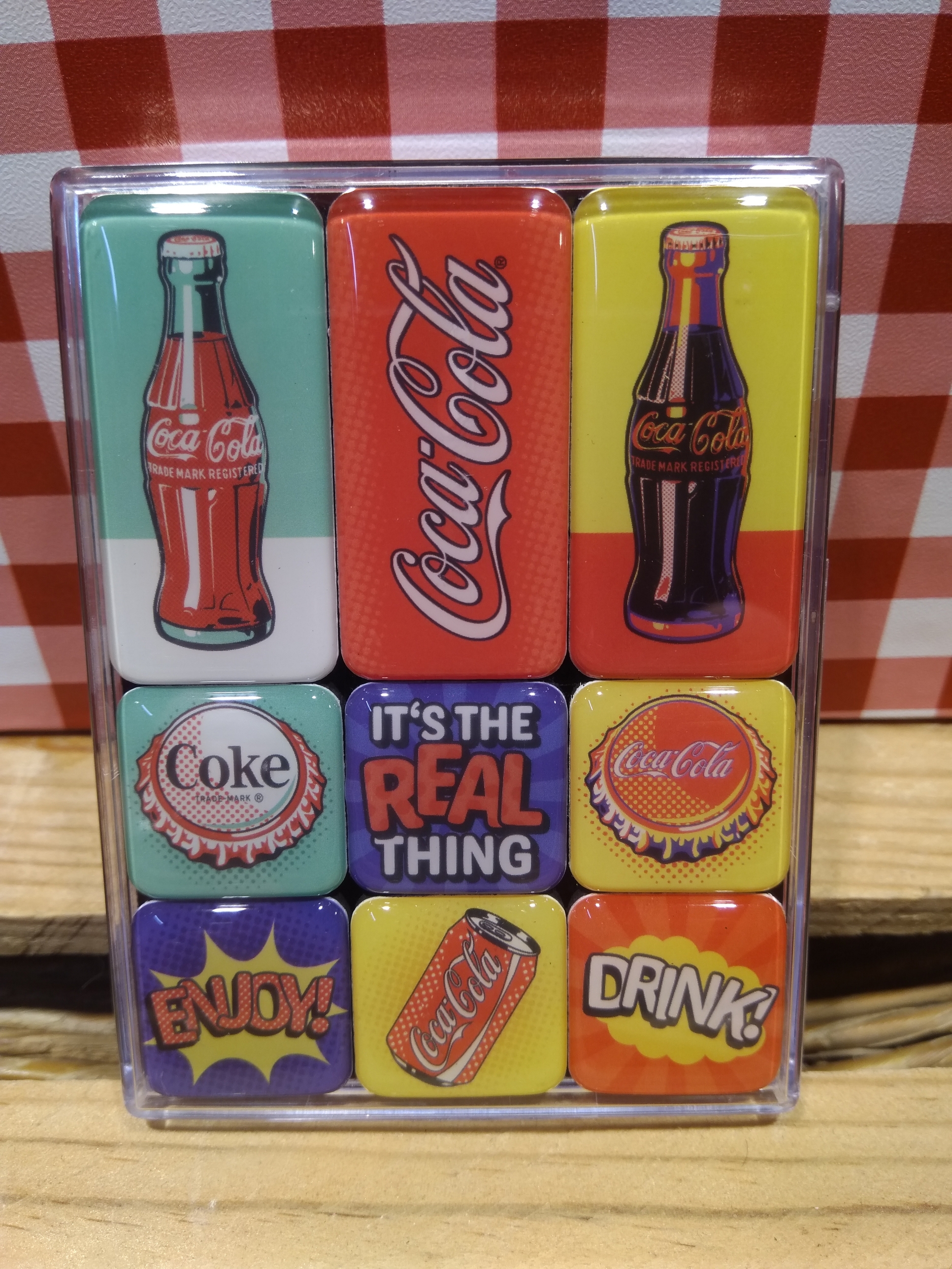 Lot de 9 magnets Coca-cola rétro - Idées cadeau/Les magnets