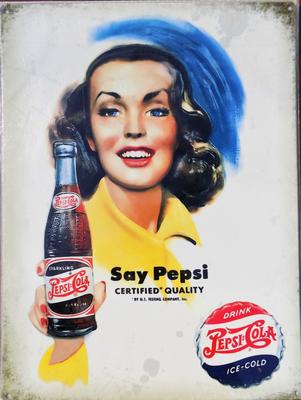 plaque-say-pepsi-cola-pinup