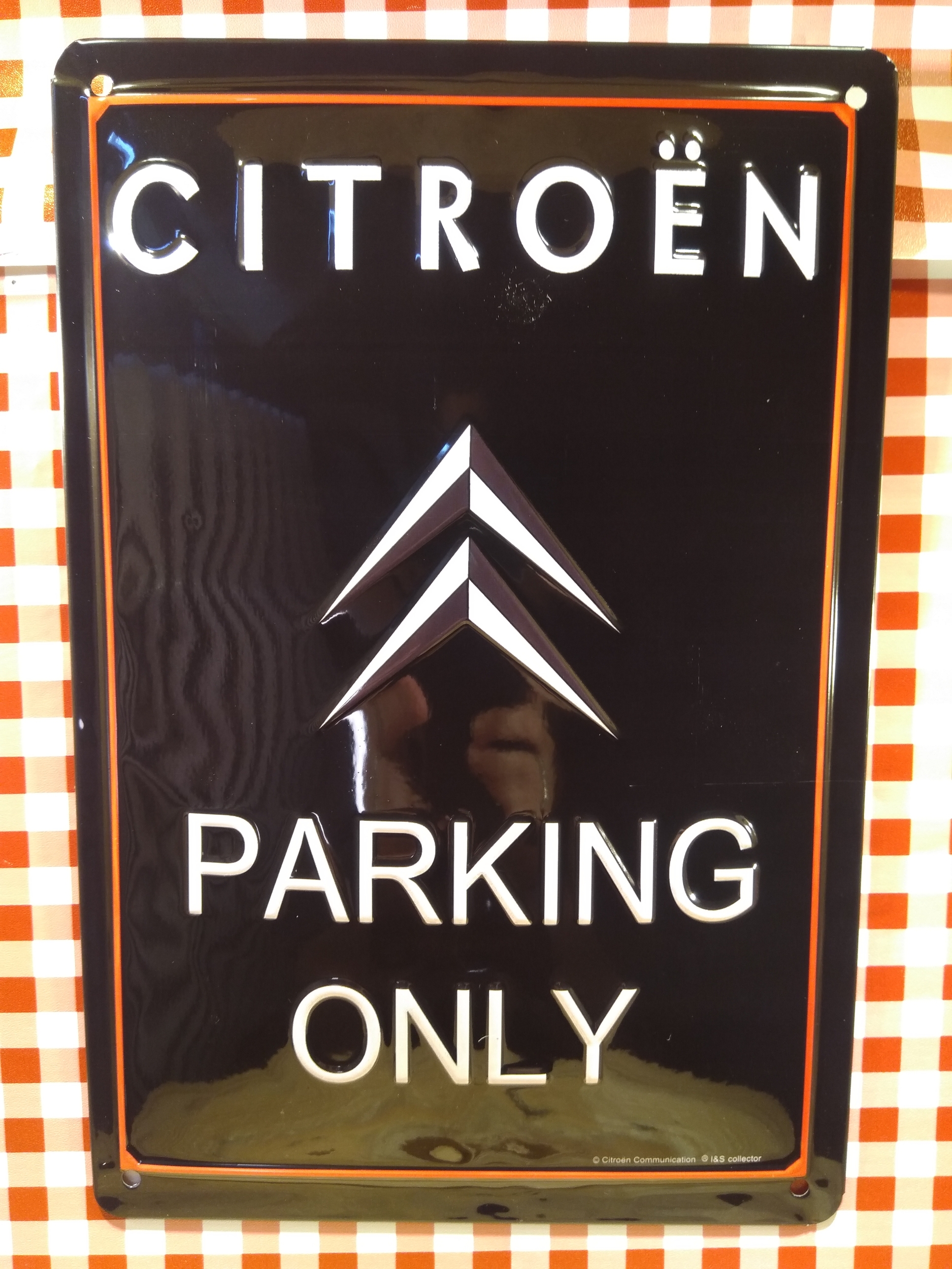 plaque déco publicitaire citroën parking only