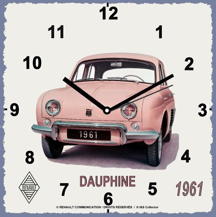 horloge-murale-renault-dauphine-1961