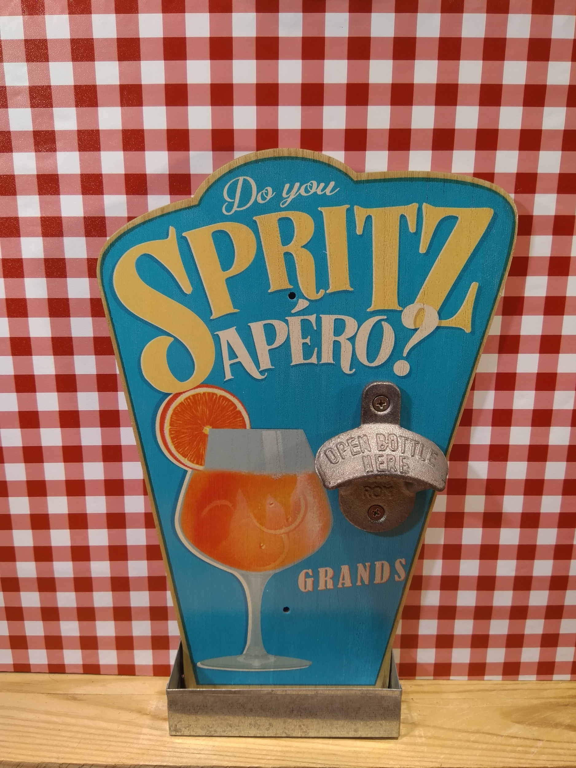 décapsuleur mural spritz apéro rétro vintage