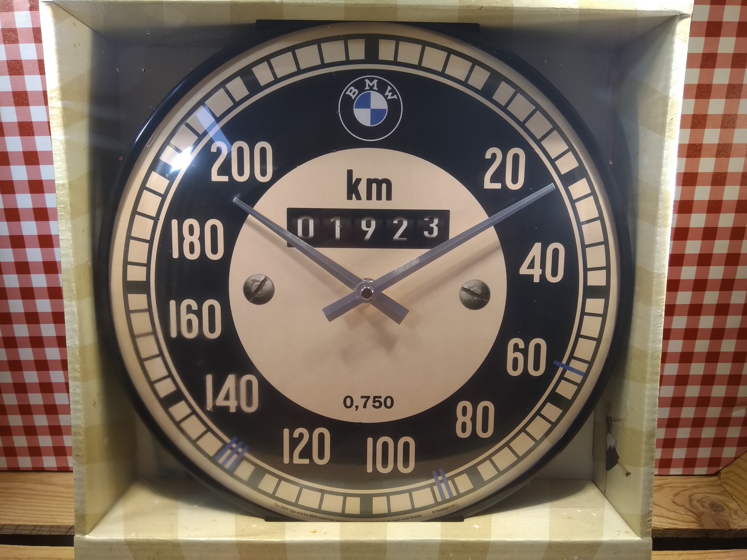 horloge murale compteur bmw déco garage publicitaire rétro vintage