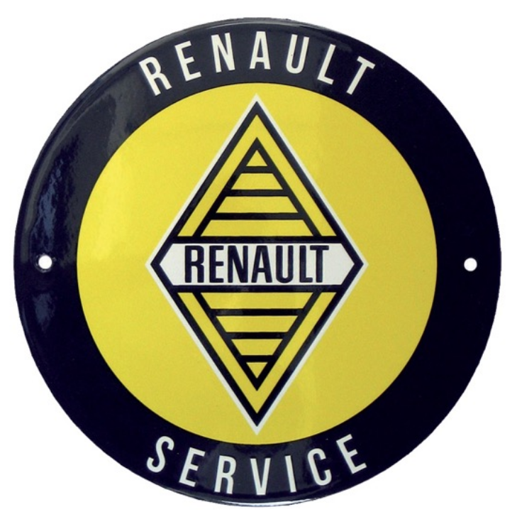 plaque-emaillee-renault-logo