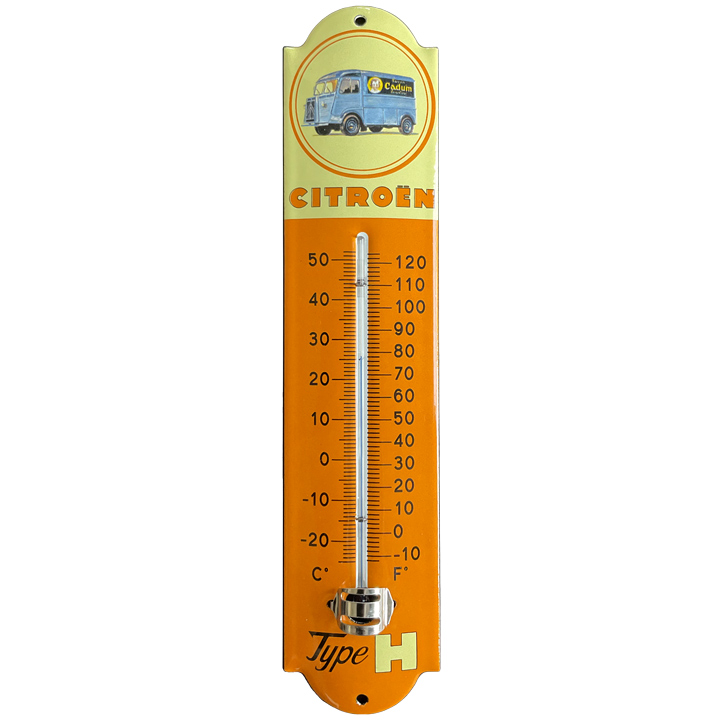 Thermomètre émaillé Citroen type H