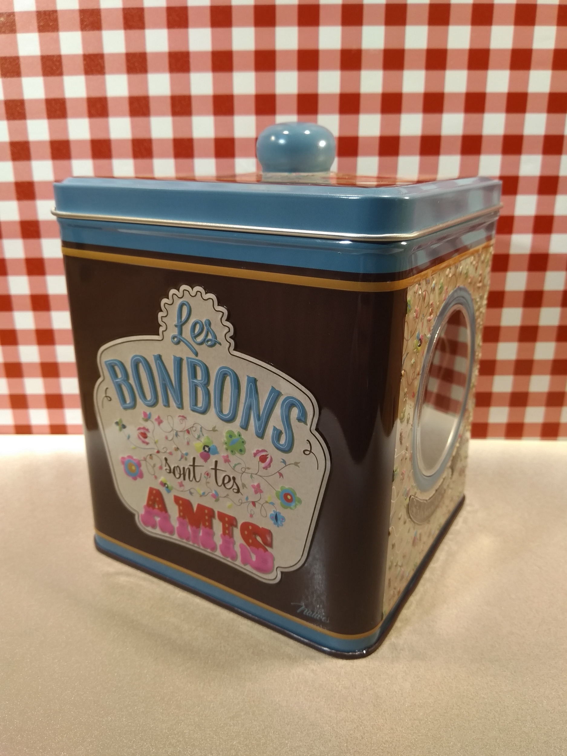 boite métal déco table bonbons sucre rétro vintage