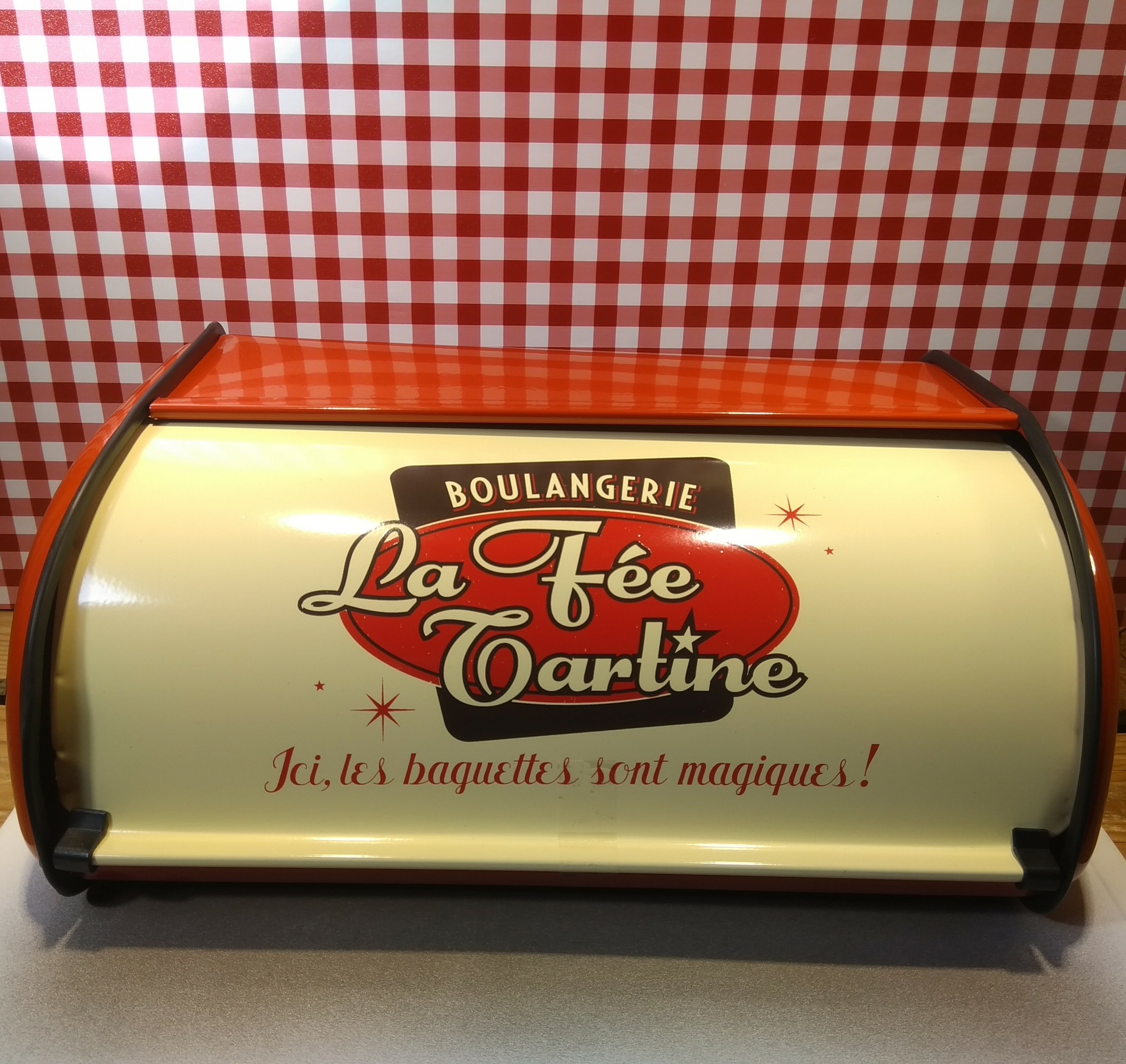 niche à pain métal alimentaire vintage