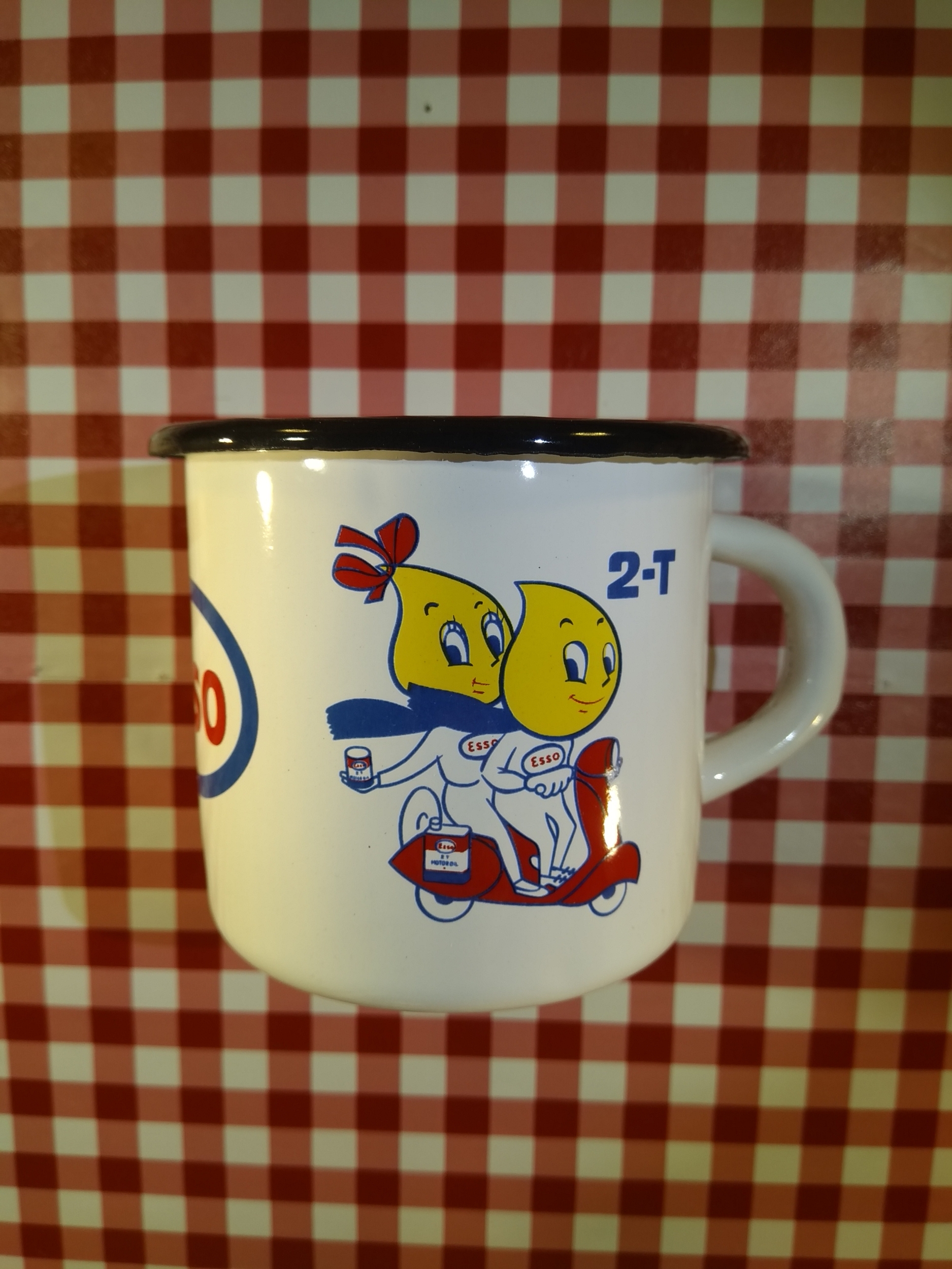 mug esso émaillé