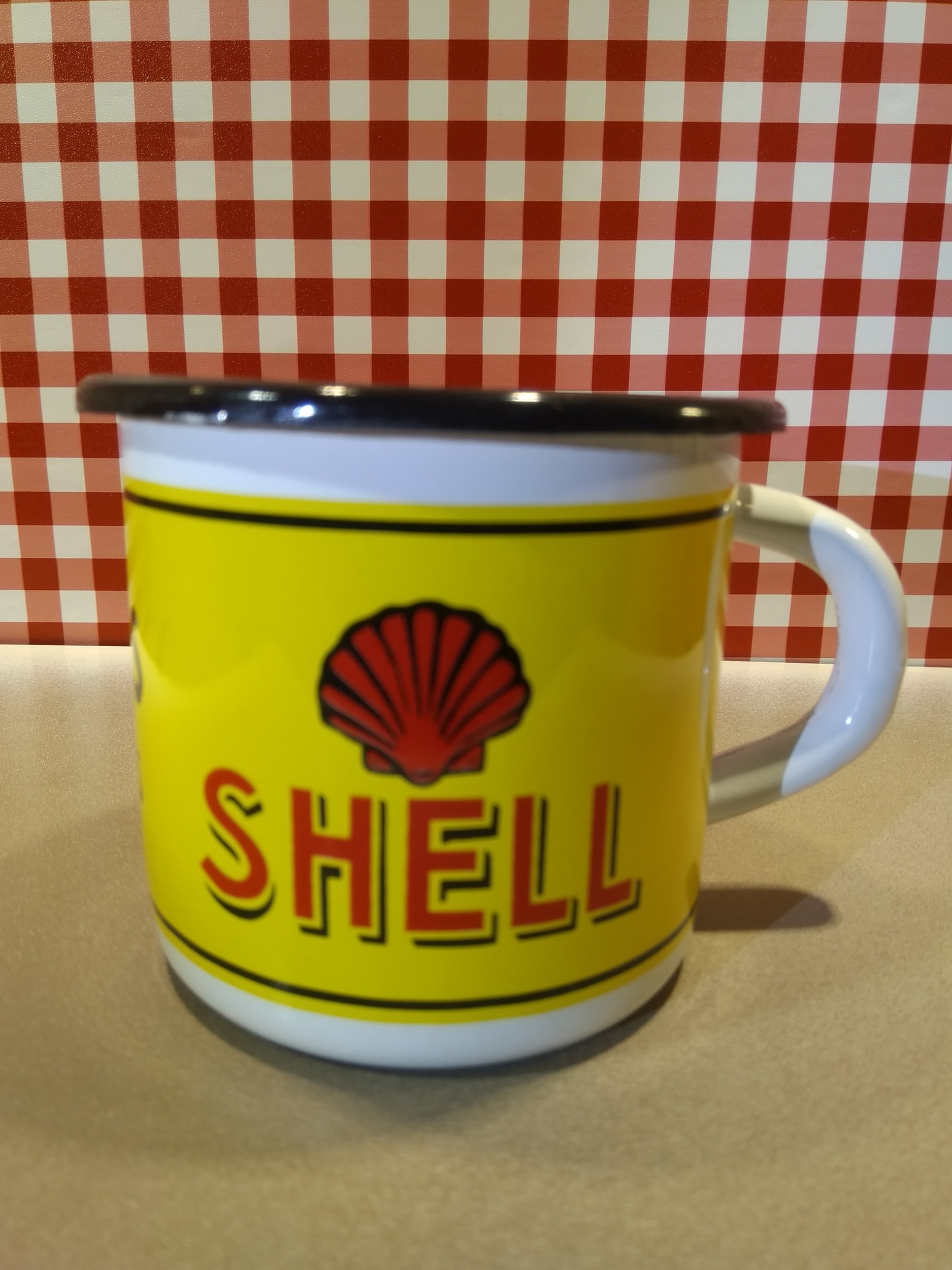 mug émail shell